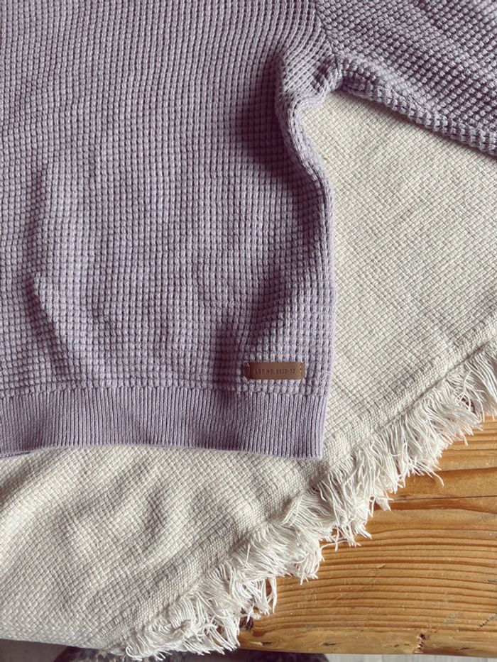 Petit pull gaufré h&m violet pastel Lila - photo numéro 3