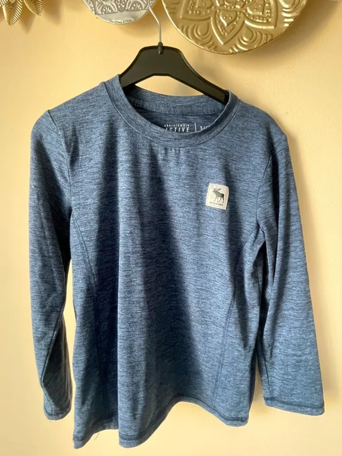 T-shirt bleu chiné