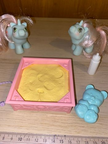 Mon petit poney Little pony hasbro twins jumeaux bébé baby newborn Jebber Jabber 1987