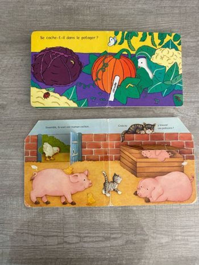 Lot puzzle et livres sur le thème de la ferme - photo numéro 2