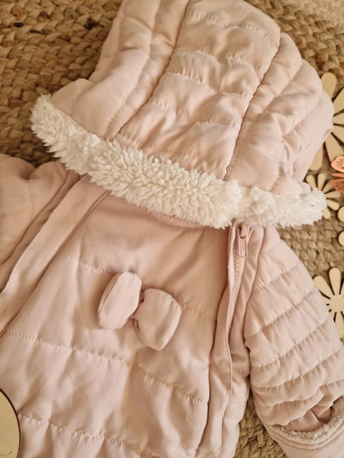 Combinaison pilote polaire rose bébé fille 1 mois La Redoute - photo numéro 2