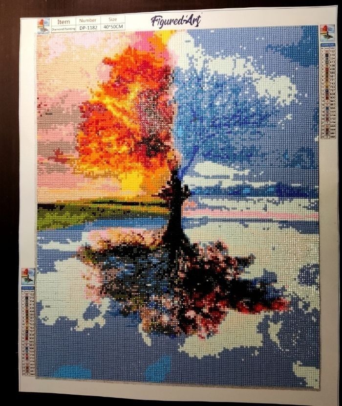 Diamond Painting Arbre saison