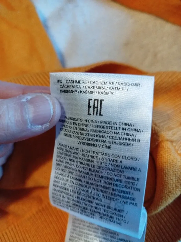 Pull Gas col orange col rond coton , cashmere et polyester - photo numéro 11