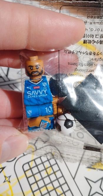 Personnage Lego football neuf Neymar Al Hilal Arabie saoudite