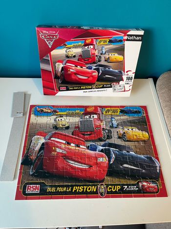 Puzzle 100 pièces cars de Nathan