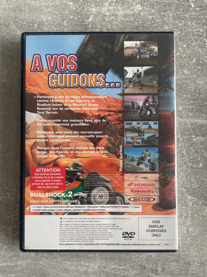 Jeu pour Sony PS2, ATV offroad, all terrain vehicle, édition presse promotionelle en français. - photo numéro 3