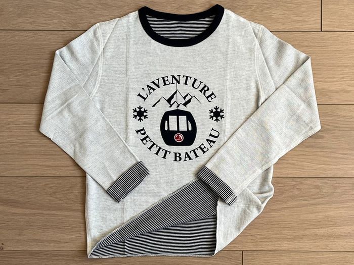 T-shirt en tubique réversible Petit bateau T-8 ans - photo numéro 3