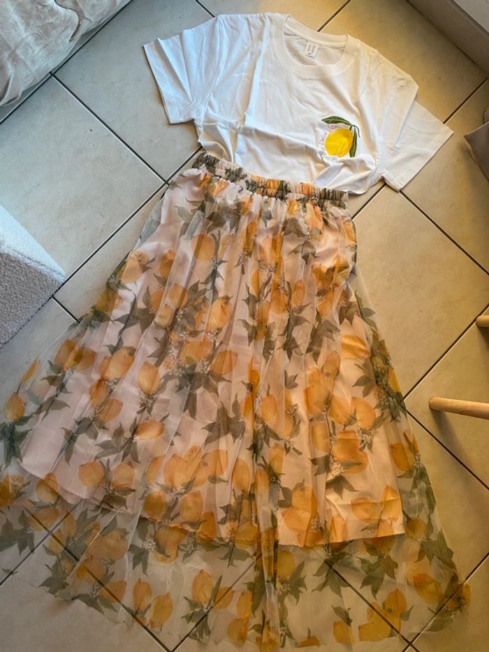 Jupe tulle femme citron lemon limon