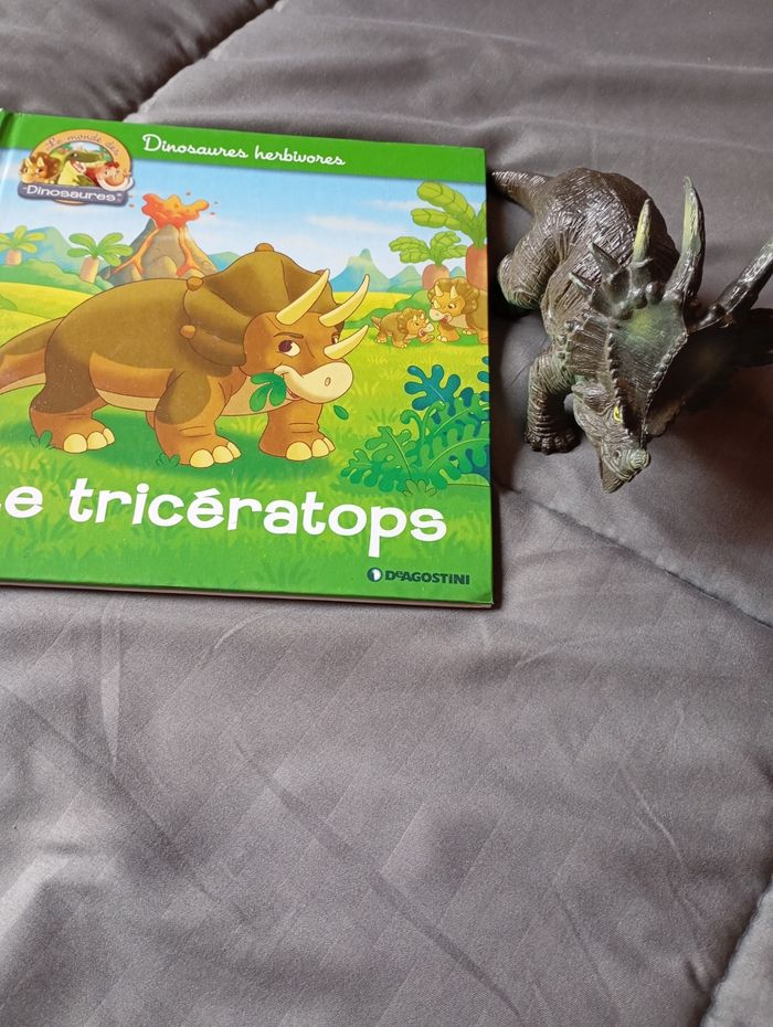 Livre Triceratops avec figurine - photo numéro 2