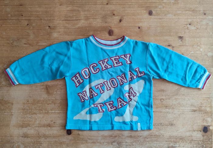 Sweat bleu imprimé – 5 ans – TBE - photo numéro 2