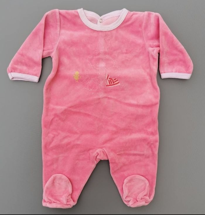 Lot de 7 pyjamas velours 3 mois fille petit bateau Okaïdi - photo numéro 7