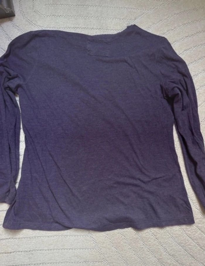 T-shirt manche longue violet c&a yessica taille L - photo numéro 4