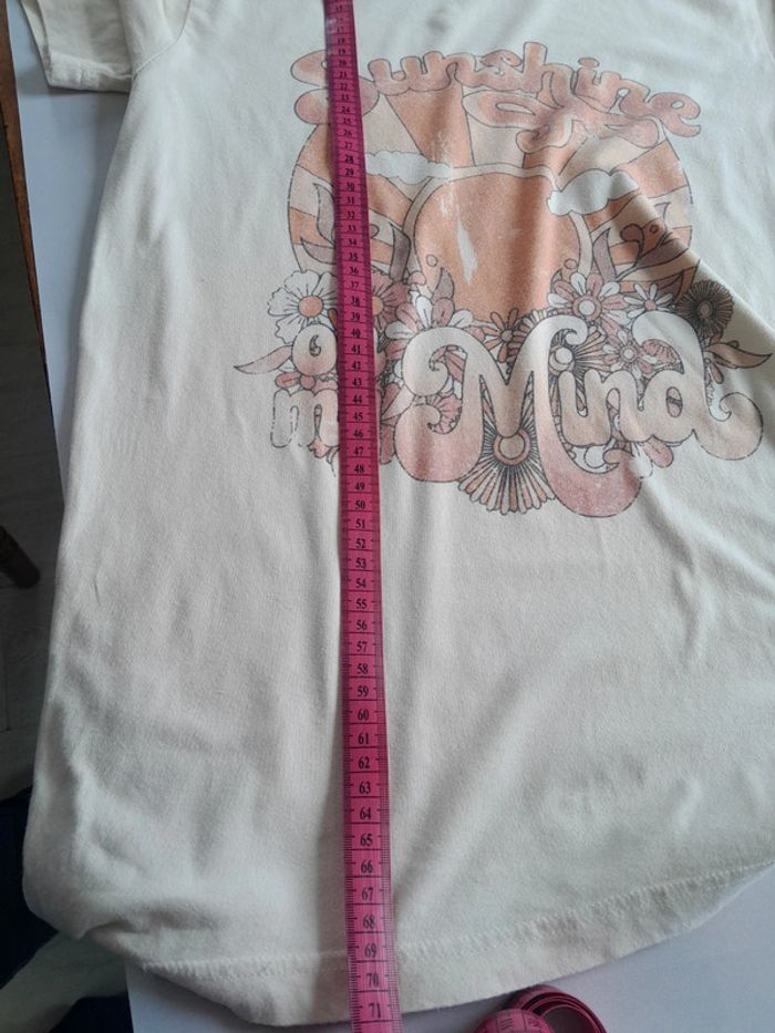 Tee shirt imprimé Sunshine on my Mind canvas mixte - photo numéro 7