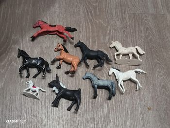Lot animaux en plastique thème cheval
