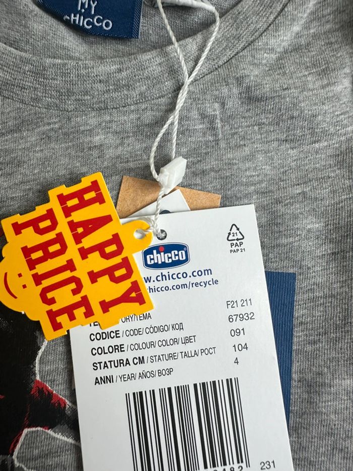 Débardeur gris Chicco taille 4 ans - photo numéro 4