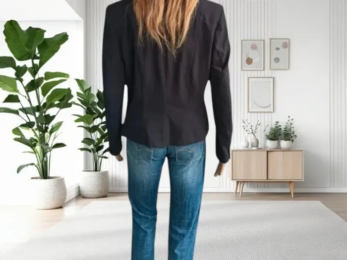 .veste blazer H&M cintrée noir taille S - photo numéro 5