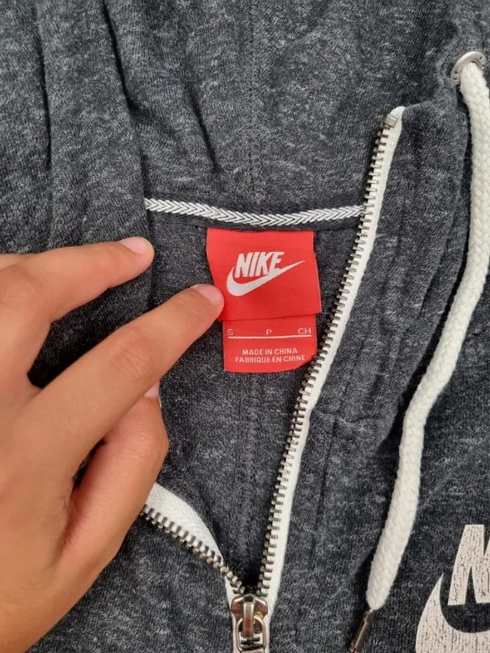 Veste zippé capuche Nike gris, S Femmes - photo numéro 6
