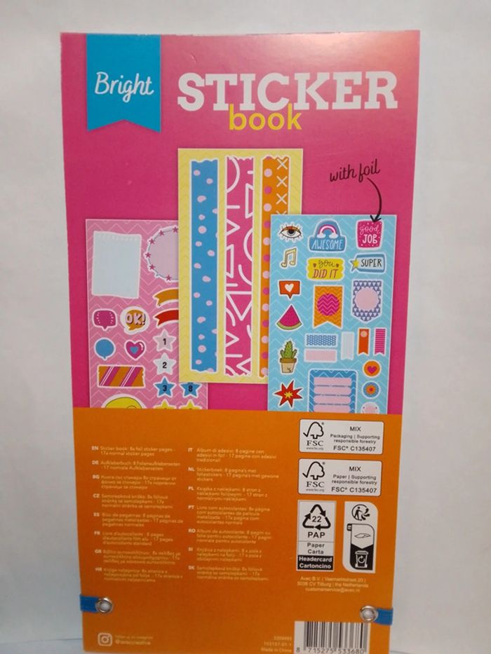 Sticker book élastique "Bright" - photo numéro 2