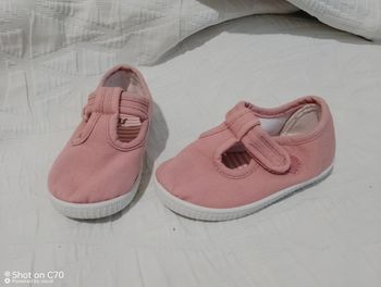 Tex chaussures toiles rose scratch 21