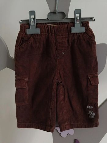 Pantalon marron In extenso taille 6 mois