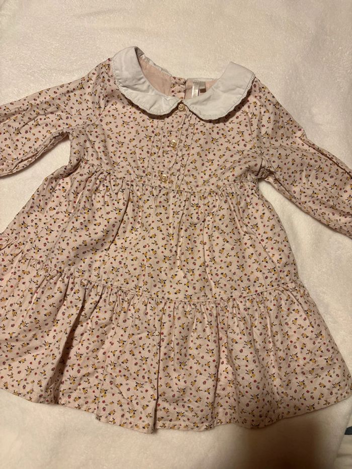 Robe fleurie col Claudine Orchestra 18 mois