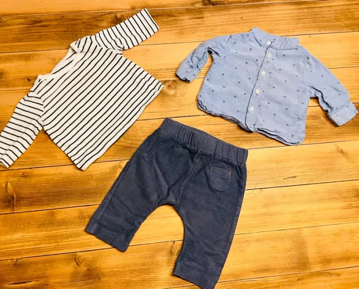 Joli lot marinière chemise et sarouel 3 mois