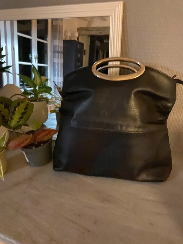 Sac vintage cuir porté main Heyraud - photo numéro 13