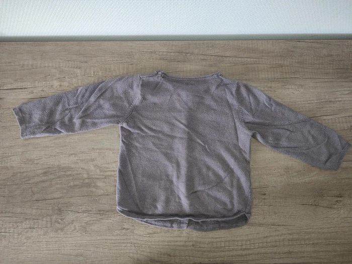 Gilet gris tape à l'oeil 18 mois - photo numéro 2