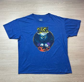 T-shirt Rush 2022 Officiel Bleu Hibou Logo Vintage Style - Taille XL