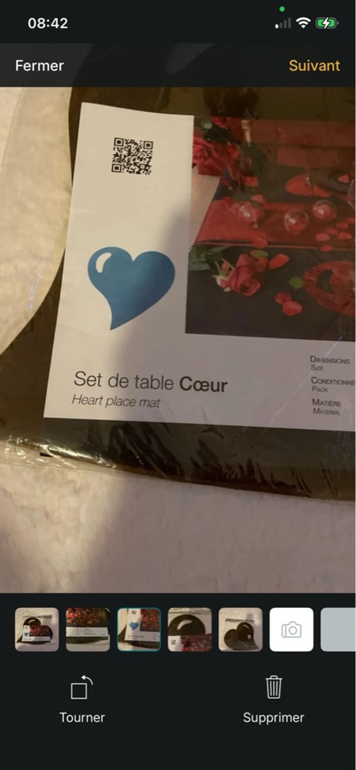 Lot de 50 sets de table, marron neuf - photo numéro 2