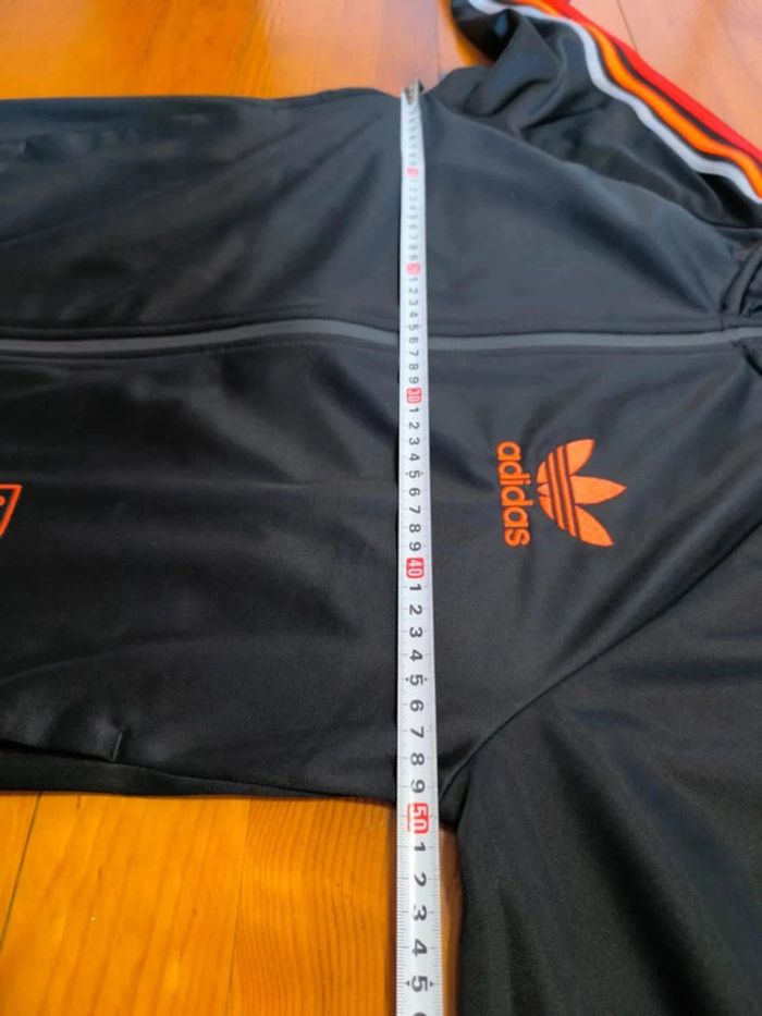 Veste Adidas - Chile 20 - Noir/Rouge/Abricot - Logo brodé - Taille S - photo numéro 9