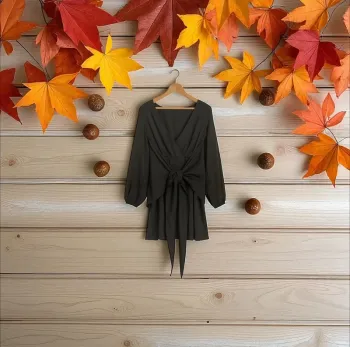 👗 Robe noir a manche longue - Taille M