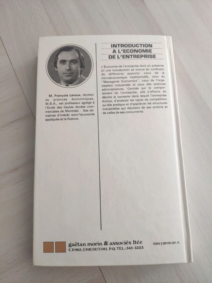 Livre grand format introduction économie entreprise Leroux - photo numéro 5