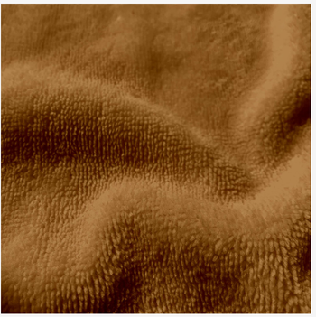 Eponge bambou caramel / Micro éponge bambou / Coupon éponge bambou / Tissu éponge bambou caramel