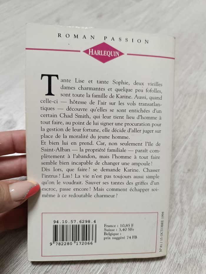 Livre Harlequin roman passion - photo numéro 2