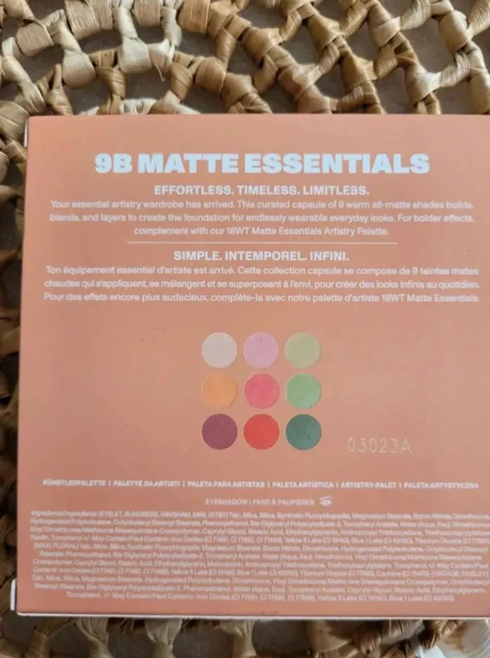 Palette  maquillage  Morphe  9B  matte essentiales neuf - photo numéro 3