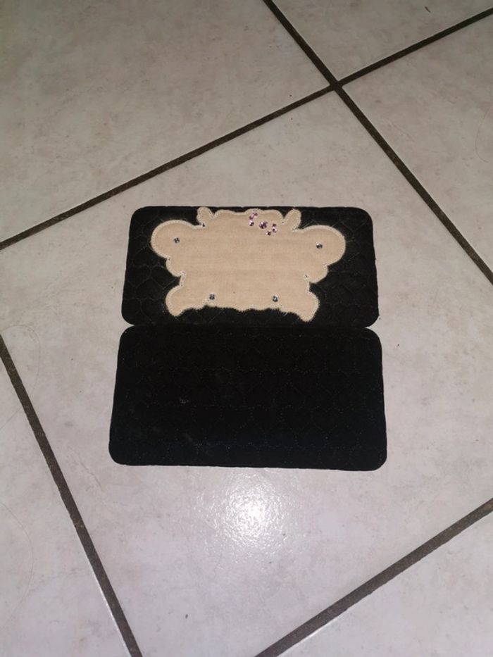 Portefeuille velours cœur - photo numéro 4