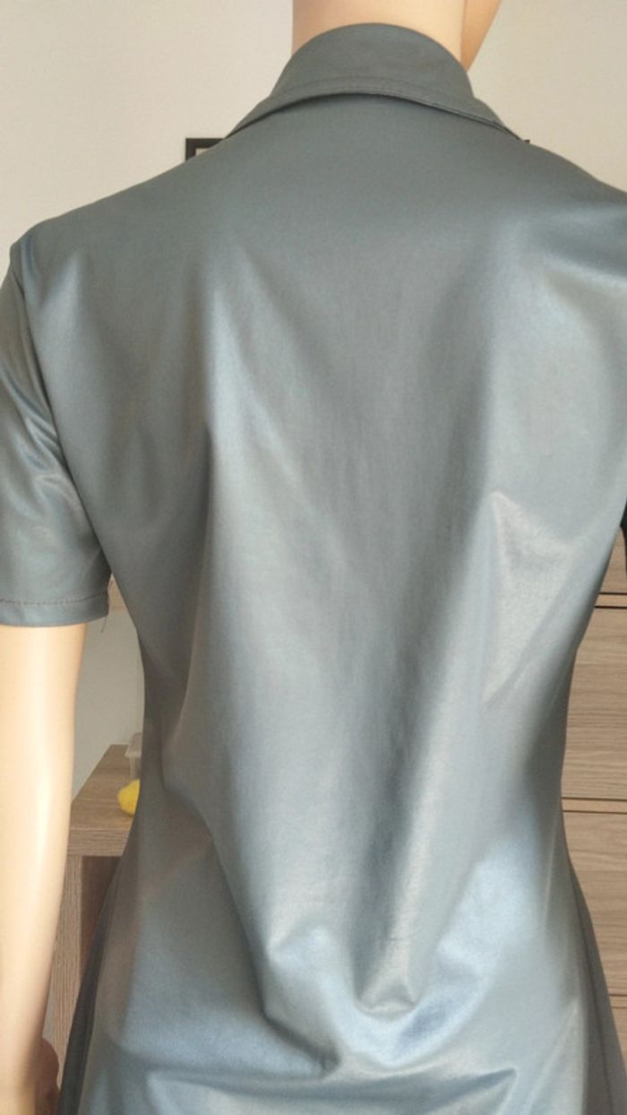 Top haut tunique gris femme taille 36 - photo numéro 13