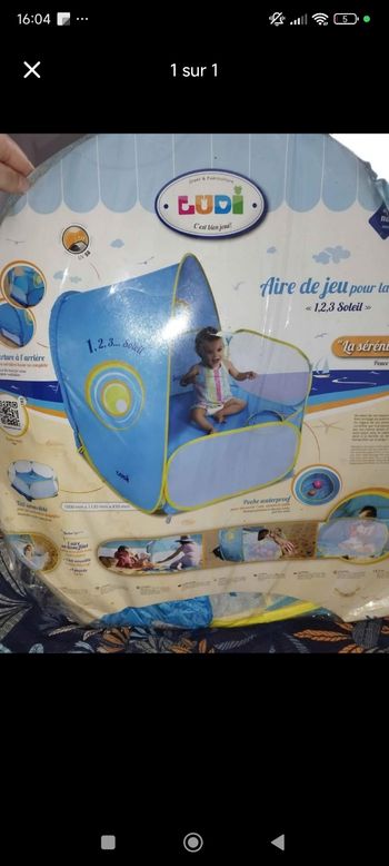 Tente de  plage bébé