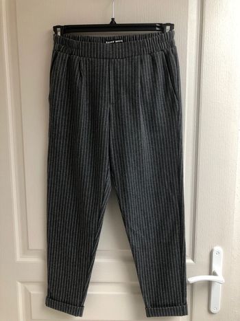 Pantalon rayé gris/blanc taille 36 Tally weijl