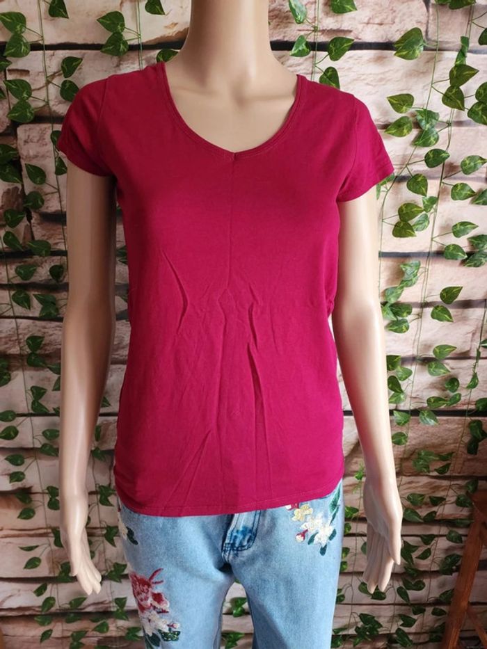 🌸T-shirt MC Rose Gemo Taille 38🌸