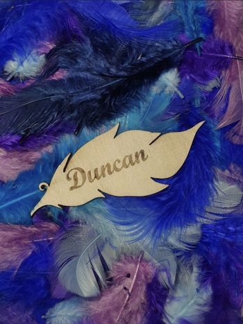 Marque place en bois