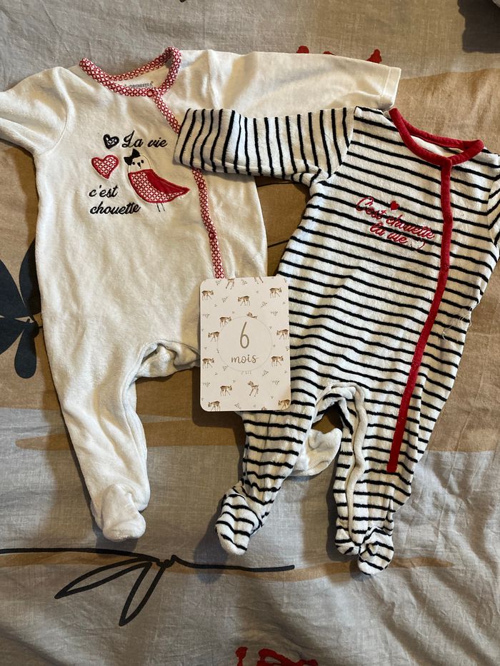 Lot 2 pyjamas chaud manches longues