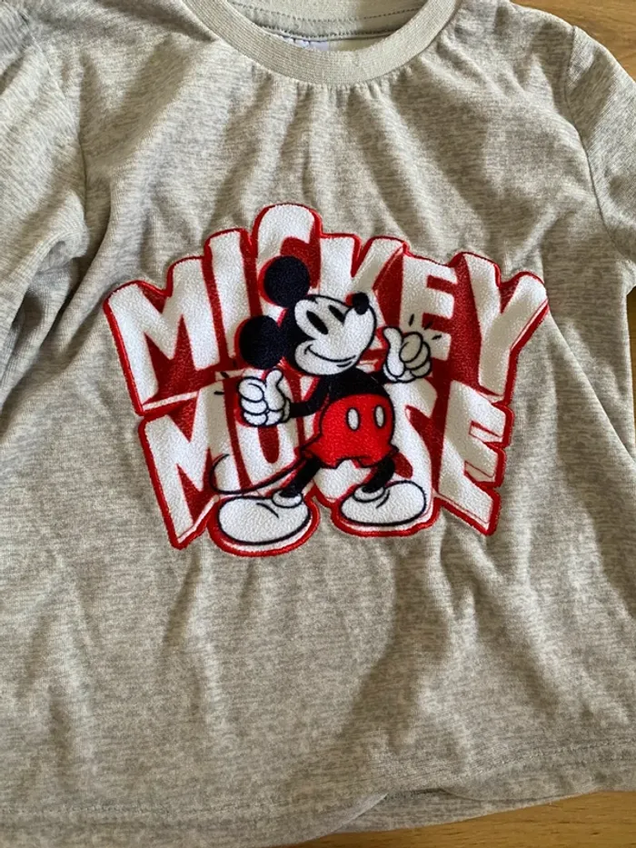 Pyjama velours Mickey 3 ans - photo numéro 2