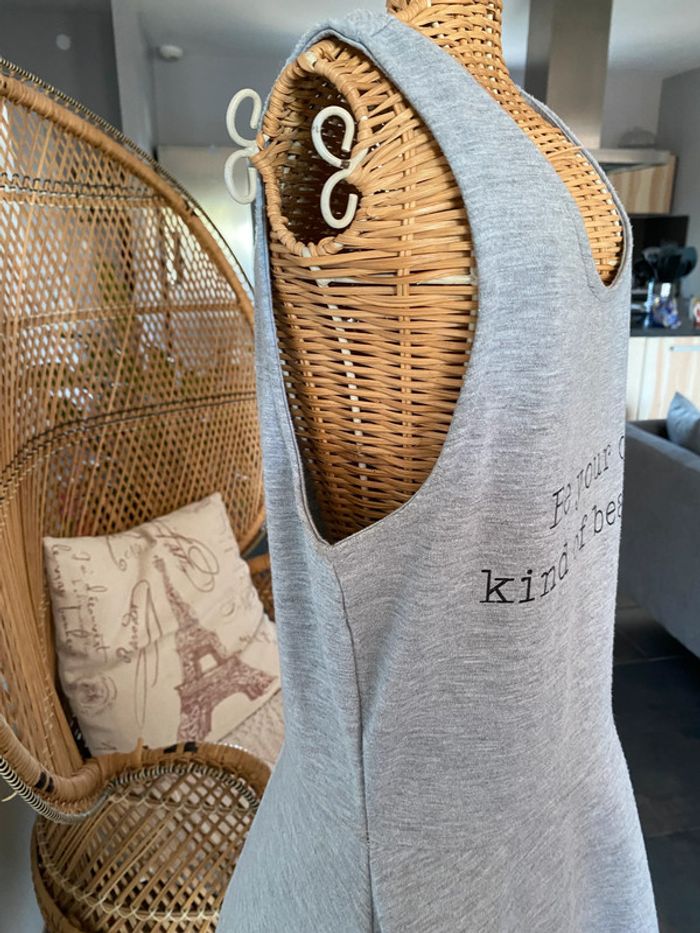 Robe H&M trapèze grise taille 36/38 - photo numéro 3