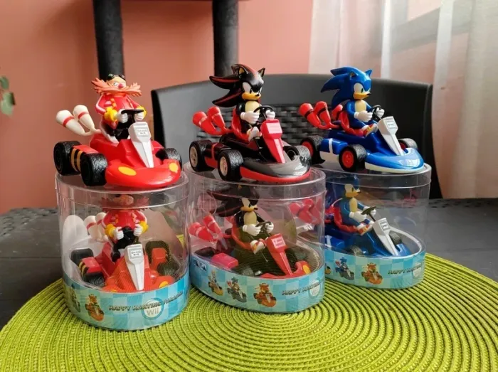 Lot de Figurines Sonic, Shadow, Eggman ( robotnik ) - Mario Kart à propulsion - Nintendo, Wii - photo numéro 6