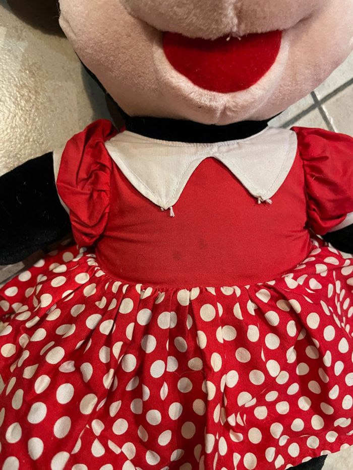 Grande peluche Minnie Mouse vintage (hauteur environ 60cm) - photo numéro 5