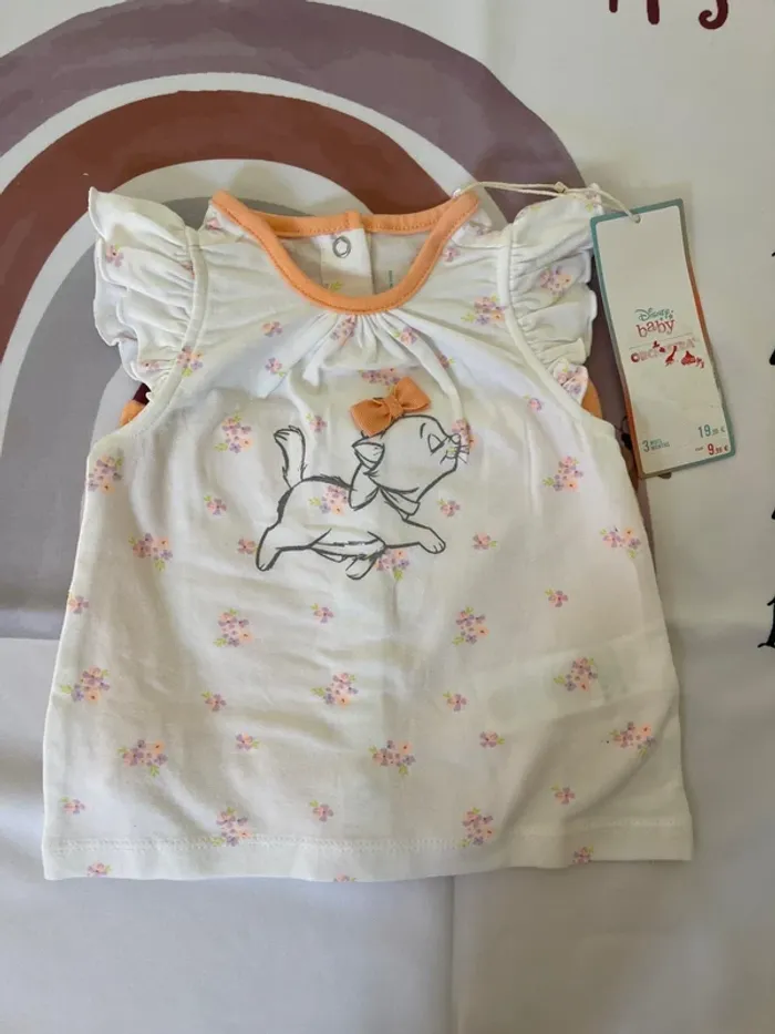 Ensemble été bébé fille - 3 mois - Orchestra Disney Baby (neuf avec étiquette) - photo numéro 2