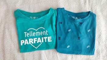 Lot de 2 T-shirts u essentiel bleu taille 5 ans