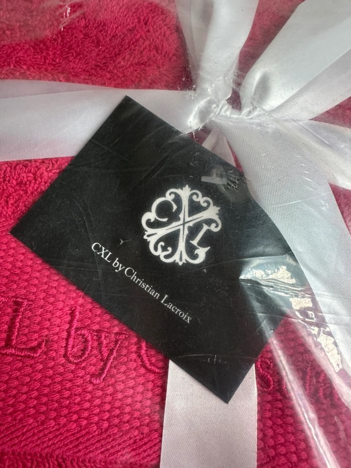 Lot de 2 serviettes et 2 draps de bain Christian Lacroix - photo numéro 2